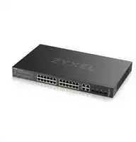 Šakotuvas Zyxel GS2220-28HP 28 prievadų L2 valdomas Gigabit PoE jungiklis, 24x gigabit RJ45, 4x gigabit RJ45 / SFP, PoE 375 W