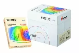 Maestro Spalvotas biuro popierius IQ, A4, 160g, OR43, oranžinės spalvos, 250 lapų
