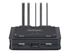 Przełącznik StarTech Cable StarTech KVM 2-Port USB-C DP Switch 4K
