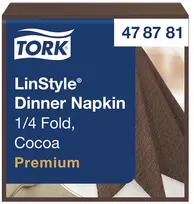 Tork Servetėlės LINSTYLE Dinner, kakavinės, 39 x 39 cm, 50 vnt, 478727