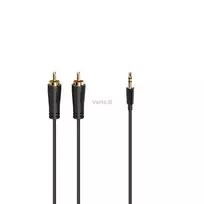 Kabelis Hama 3,5 mm lizdo kištukas - 2 RCA kištukai, 1,5 m paauksuoti