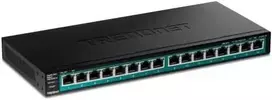 Šakotuvas TRENDnet 16 prievadų Gigabit PoE+ jungiklis (123 W)