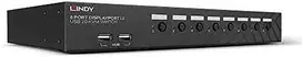 KVM Switch - LINDY 8 Prievadų DisplayPort 1.2, USB 2.0 ir Garso KVM Switch, Juodas
