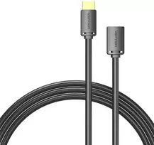 Vention HDMI-A kištukas su HDMI-A moterimi 4K HD PVC kabelis 5 m ventiliacijos AHCBJ (juodas)