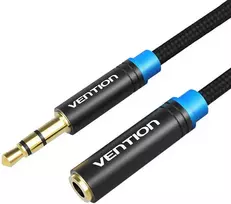 Vention Pintas 3.5 mm garso ilgintuvas 5 m ventiliacija VAB-B06-B500-M juodas