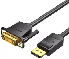 Vention DisplayPort į DVI kabelis 2 m ventiliacija HAFBH (juodas)