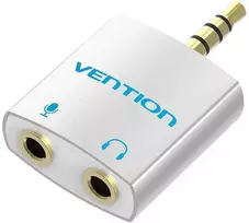 Vention audio adapteris 4 polių 3.5mm - 2x3.5mm 0.25m - Sidabrinis