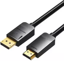 Vention DisplayPort į HDMI kabelis 3 m ventiliacijos HADBI (juodas)