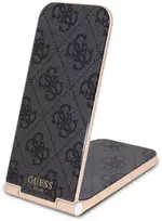 Indukcinis įkroviklis 15W sulenkiamas 2in1 Guess 4G Pattern MagSafe (GUDCFAL4PEGK) juodos spalvos