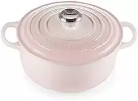 Le Creuset Signature ketaus- Apvalus Puodas 20cm rožinės spalvos