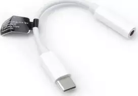 OEM adapteris AUX C tipo (vyras) į 3,5 mm lizdą (lizdas) BOX baltas