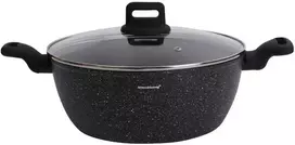 Puodas Puodas, juodas marmuras, 28 cm skersmens, 5,71 l, Klausberg