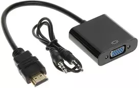 Spacetronik HDMI į VGA + garso keitiklis SPH-VA02, juodas