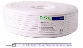 Kabelis DSE D220 RG6 100m 0.80mm CU / 64x0.12mm