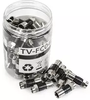 Spacetronik TV-FC04L Ilgo kompresinio F kištukas 50 vnt