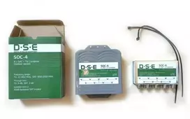 Šakotuvas DSE LNB Quad ir DVB-T2 SOC-4 išorinis signalų jungiklis