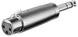 Goobay AV adapteris XLR adapteris, 6,35 mm AUX stereo lizdo kištukas prie XLR lizdo