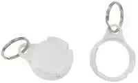 Brodit Brodit 216215, Žiedas, Baltas, Raktų ieškiklio žiedas, Apple AirTag, 34 mm, 34 mm