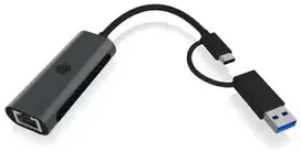 Adapteris AV Icy Box Adapteris Icy Box USB3.2 Gen1 Type-A, Type-C 2,5GB Ethernet LAN mažmeninė prekyba