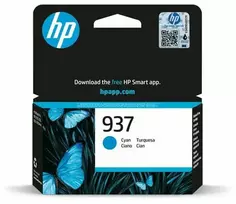 HP 937 (4S6W2NE) Rašalinė kasetė, Žydra