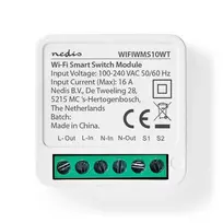 Šakotuvas Inteligentny jungiklis Nedis SmartLife WIFIWMS10WT Wi-Fi