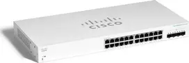 Šakotuvas CISCO Catalyst 1200 24 prievadų GE PoE 4x1G