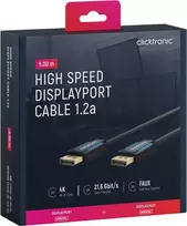 CLICKTRONIC Kabelis DisplayPort DP - DP 1.2 4K 5m
