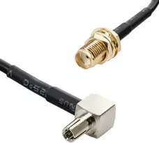 Spacetronik Antenos jungtis, SMA lizdas CRC9 10cm