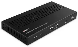 AV Sistema – LINDY 4K30 HDMI ir USB per IP imtuvas 100 m Cat.6, IR palaikymas