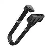 Akasa AKASA adaptér G-Nexus PX24, 16-pin na 3x 8-pin, 12VHPWR Adaptér, 30cm, 90°