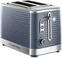 Skrudintuvas Ecost prekė po grąžinimo Russell Hobbs Inspire Toaster, Pilkas, 2 Extra Wide Toast Slots, incl. Bread (Atnaujinta)