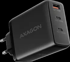 AXAGON ACU-DPQ100 GaN Wall charger, 3x port (USB + dual USB-C), PD3.0/QC4+/PPS/Apple, 100W, juodas