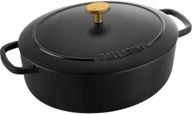 Ballarini Bellamonte ovalus ketaus puodas - juodas, 2,2 ltr