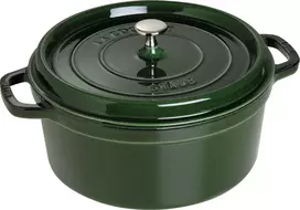 Basil STAUB LA COCOTTE Puodas żeliwny apvalus 6.7 ltr, žalia