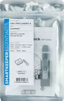 Šakotuvas Smart Keeper Smartkeeper SMARTKEEPER Mini USB prievado užraktas Type C 4 - 1x raktas + 4x dangtelis, dangtelis