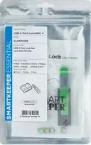 Šakotuvas Smart Keeper Smartkeeper SMARTKEEPER mini USB prievado užraktas, tipas C 4 - 1x raktas + 4x dangtelis, zelena