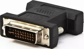 Video redukcja, DVI (24+5) M - VGA (D-sub) (F), juoda