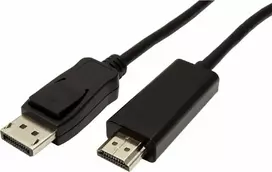 Video Kabelis DisplayPort M - HDMI M, 1m, juoda