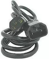 230 V prailginimo laidas, C13 - C14, 5 m, VDE sertifikuotas, juodas, su logotipu