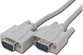 Video Kabelis VGA (D-Sub) (M) - VGA (D-Sub) (M), 3m, pilka