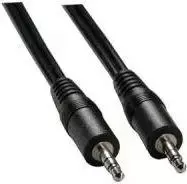 Audio Kabelis Jack (3,5mm) M - Jack (3,5mm) M, 2.5m, juoda, EOL