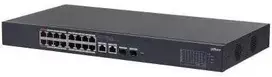 Šakotuvas Dahua Technology CS4218-16ET-240 – 16 prievadų PoE komutatorius + 2 RJ45/SFP