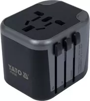 Toya Sa Poland Kelionininis adapteris | universalus | daugiau nei 150 šalių | su 2 X USB 5V / 2.4A Įkrovikliu (YT-81301)