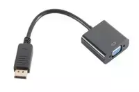shiverpeaks BS14-05009, VGA (D-Sub), DisplayPort, Male, Female, Gold, Juodas