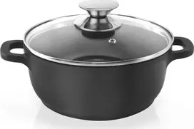 Orion granitinis puodas su stikliniu dangteliu GRANDE 20 cm, 2,3 l