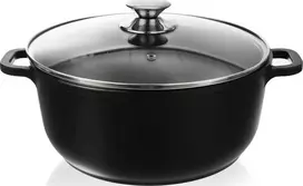 Orion Granito puodas 28 cm, 7 l su stiklo dangteliu
