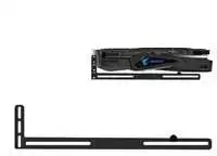1st Cool 1stCOOL 1stCool Support GPU Aliuminis laikiklis, juodas