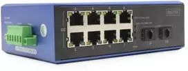 Šakotuvas Digitus INDUSTRIE 8+2-PORT E POE SWITCH - 8 PORT GE POE RJ452 GE SFP PORT