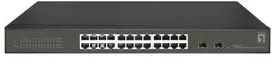 Šakotuvas Level One Carruzzo LevelOne GES-2126 tinklo komutatorius Valdomas L2 Gigabit Ethernet (10/100/1000) Juoda