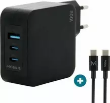 Įkroviklis Mobilis WALL CHARGER - 100 W - 2 USB C